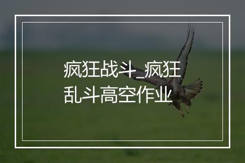 疯狂战斗_疯狂乱斗高空作业