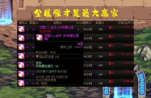 dnf暗属强武器宝珠　dnf暗属性强化12的武器附魔-第6张