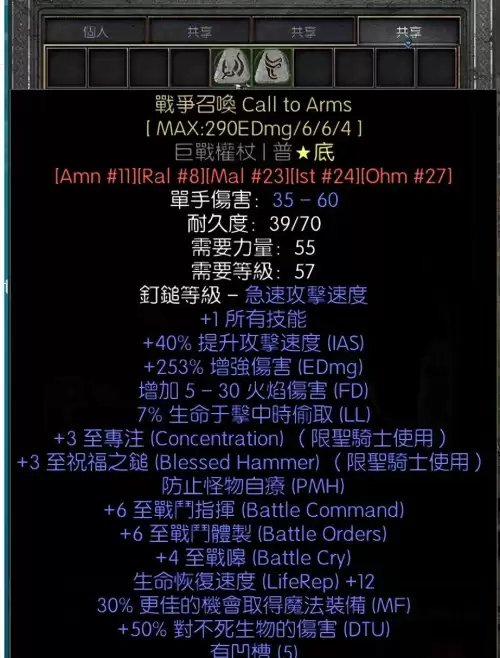 暗黑破坏神2德鲁伊头盔　暗黑破坏神2重制版熊德装备-第4张