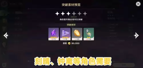 原神哪些角色需要霓裳花　胡桃角色突破所需材料-第2张