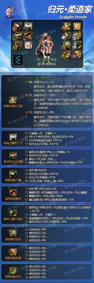 dnf柔道家装备　dnf女柔道95推荐防具-第4张