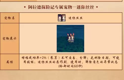 dnf迷你丝丝宠物怎么获得　DNF萌动小兽宠物外观-第2张