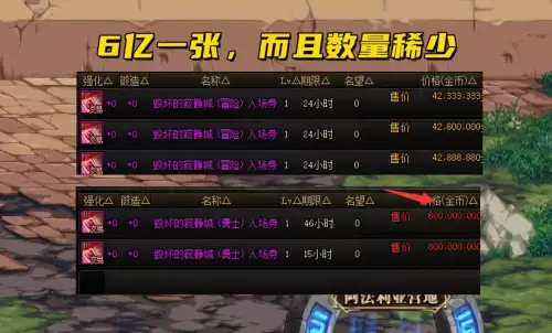 dnf寂静城可交易门票　DNF未央幻境门票怎么弄-第3张