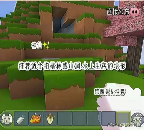 迷你世界桃林在哪个方向好　迷你世界出生在桃林的地形码-第1张